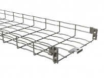 Basor Charola Tipo Malla para Rack, 65/300mm, 3 Metros, Electro Zinc (EZ)