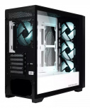 Gabinete Batauro Lander, Midi-Tower, Micro-ATX, USB 2.0/3.0, sin Fuente, 4 Ventiladores Instalados, Negro/Blanco - Imagen adicional 1