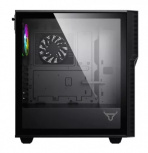 Gabinete Batauro NHYO, Midi-Tower, ATX/Micro-ATX/Mini-ITX, USB 2.0/3.0, sin Fuente, 1 Ventilador Instalado, Negro/Blanco - Imagen adicional 2