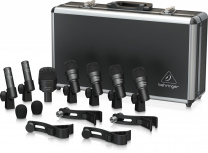 Behringer Kit Micrófonos BC1200, Alámbrico, XLR, Negro, para Batería