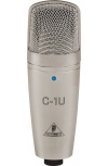 Behringer Micrófono Condensador C1U, Alámbrico, Plata