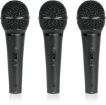 Behringer Juego de Micrófonos XM1800S, 3 Micrófonos, Negro