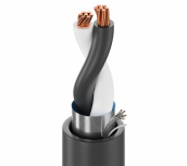 Belden Bobina de Cable de Señal, 18 AWG, 305 Metros, Negro