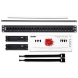 Belden Panel de Parcheo Cat5e de 24 Puertos RJ-45, 1U, Negro