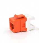 Belden Jack de Red Cat6a, RJ45/RJ11, Naranja