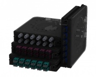 Belden Módulo de 12 Adaptadores Fibra Óptica LC Dúplex, OS2, Negro