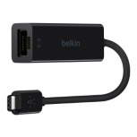 Belkin Adaptador de Red Gigabit USB, Alámbrico, 1000 Mbit/s, Negro