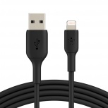 Belkin Cable de Carga BOOST↑CHARGE con Certificación MFi Lightning Macho - USB A Macho, 1 Metro, Negro, para iPhone/iPad/AirPods
