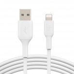 Belkin Cable de Carga BOOST↑CHARGE con Certificación MFi Lightning Macho - USB A Macho, 1 Metro, Blanco, para iPhone/iPad/AirPods
