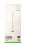 Belkin Adaptador Mini DisplayPort Macho - HDMI 4K Hembra, Blanco