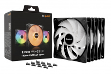 Ventilador be quiet! Light Wings LX, 3x 140mm, 1800RPM, ARGB, Negro image