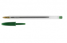 Bic Bolígrafo 7501014511047, Punto Mediano 1mm, Verde, 12 Piezas