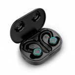 Billboard Audífonos Intrauriculares Deportivos con Micrófono Akvo X7, Inalámbrico, Bluetooth, Micro USB, Negro - Imagen adicional 1