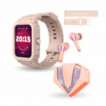 Binden Smartwatch ERA XTream X1, Touch, Bluetooth 5.0, Android/iOS, Rosa - Incluye Audífonos Dark GemGame