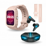 Binden Smartwatch ERA XTream X1, Touch, Bluetooth 5.0, Android/iOS, Rosa - Incluye Audífonos Dark Manta