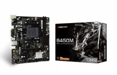 Tarjeta Madre Biostar Micro-ATX B450MHP, S-AM4, AMD B450, HDMI, 64GB DDR4 para AMD