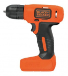 Black & Decker Taladro de Batería LD008KA-B3, Reversible, 1/4"