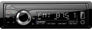 Blaupunkt Audio Autoestéreo CURITIBA 120, 80W, ​Bluetooth, MP3/WMA, USB/AUX, Negro