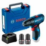 Bosch Taladro de Batería 06019G80G0, Inalámbrico, Reversible, 3/8