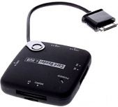BRobotix Lector de Memoria + Hub USB 3 Puertos para Galaxy Tab/Note