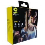 BRobotix Audífonos Intrauriculares Deportivos 100353A, Inalámbrico, Bluetooth, Amarillo - Imagen adicional 1