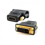 BRobotix Adaptador DVI-D Macho - HDMI Hembra, Negro