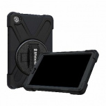 BRobotix Funda de Uso Rudo con Correa y Giro 360°, para Lenovo Tab M8 4ta Gen 8'', TB-300FU/301XU , Negro
