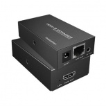 BRobotix Extensor de Video HDMI Alámbrico Cat5e, 1x HDMI, 50 Metros