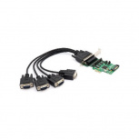 BRobotix Tarjeta PCI Express Serial de 4 Puertos, RS-232