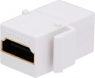 BRobotix Jack Tipo HDMI Hembra - HDMI Hembra, Blanco
