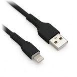 BRobotix Cable de Carga Lightning Macho - USB A Macho, 1 Metro, Negro, para iPhone/iPad