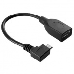 BRobotix Cable Adaptador Micro USB Macho - USB-OTG Hembra, Negro