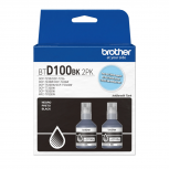 Bolsa de Tinta Brother BTD100BK2PK Negro, 7.500 Páginas