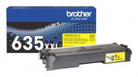 Tóner Brother TN635XXLY Super Alto Rendimiento Amarillo, 6.000 Páginas
