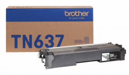 Tóner Brother TN637BK Ultra Alto Rendimiento Negro, 10.000 Páginas