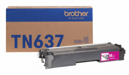 Cartucho Brother TN637M Súper Alto Rendimiento Magenta, 10.000 Páginas