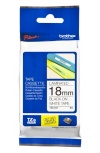 Cinta Laminada Brother TZE241 Negro sobre Blanco, 18mm x 8m