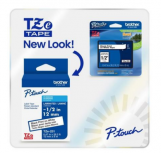 Brother Cinta TZE325G Blanco sobre Negro, Transferencia Térmica, 9 mm x 8 Metros, 1 Pieza