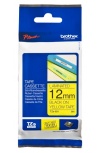 Cinta Brother TZE631 Negro en Amarillo, 12mm x 8m