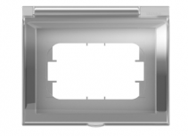 Bticino Placa Exterior para Livinglight 26603, 3 Puertos, Gris