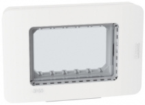 Bticino Placa para Pared 28603WQ, 3 Puertos, 1 Pieza, Blanco