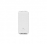 Bticino Placa de Pared E2005BN, 1 Puerto, 127V, 10A, Blanco