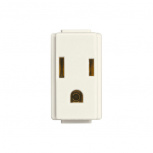 Bticino Tomacorriente E2023, 1 Enchufe, 127V, 15A, Marfil