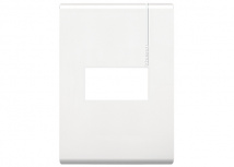 Bticino Placa para Pared E5N1PTL, 1 Puerto Puertos, Blanco
