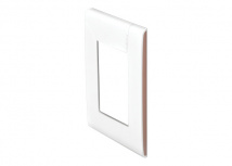 Bticino Placa de Pared E5N3MKPTL, 3 Puertos, Blanco