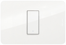 Bticino Placa de Pared JA4803M1JWQ, 1 Puertos, Blanco