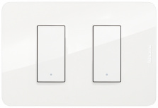 Bticino Placa de Pared JA4803M2JWQ, 2 Puertos, Blanco