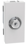Bticino Placa de Pared JW4202FQ, Coaxial, 1 Puerto, Blanco
