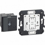 Bticino Interruptor de Luz Inteligente RF K4500C, 2 Módulos, Negro/Blanco ― Incluye Gateway