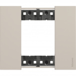 Bticino Placa de Pared KA4802KM, 2 Puertos, Arena